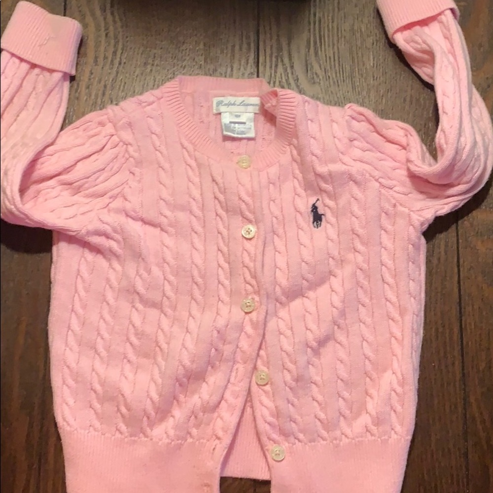 Cable knit cardigan by polo